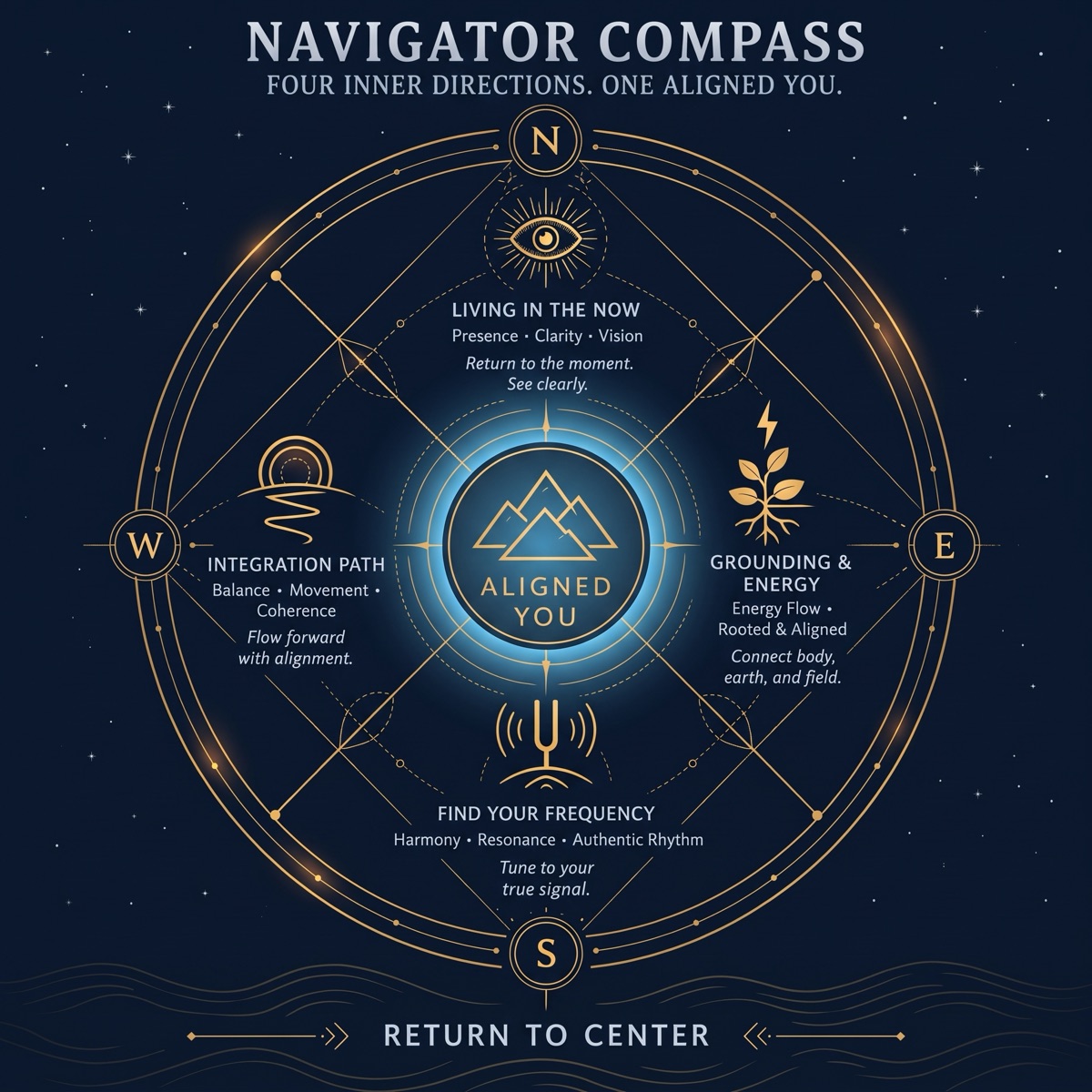 The Navigator Compass: four inner directions